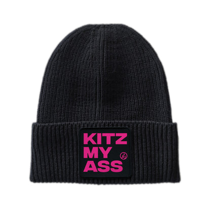 KITZ MY ASS Beanie Unisex – black / pink