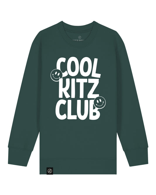 COOL KITZ CLUB Kids Pullover – dark green / white