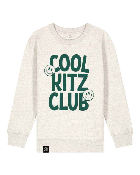 COOL KITZ CLUB Kids Pullover – creme / green