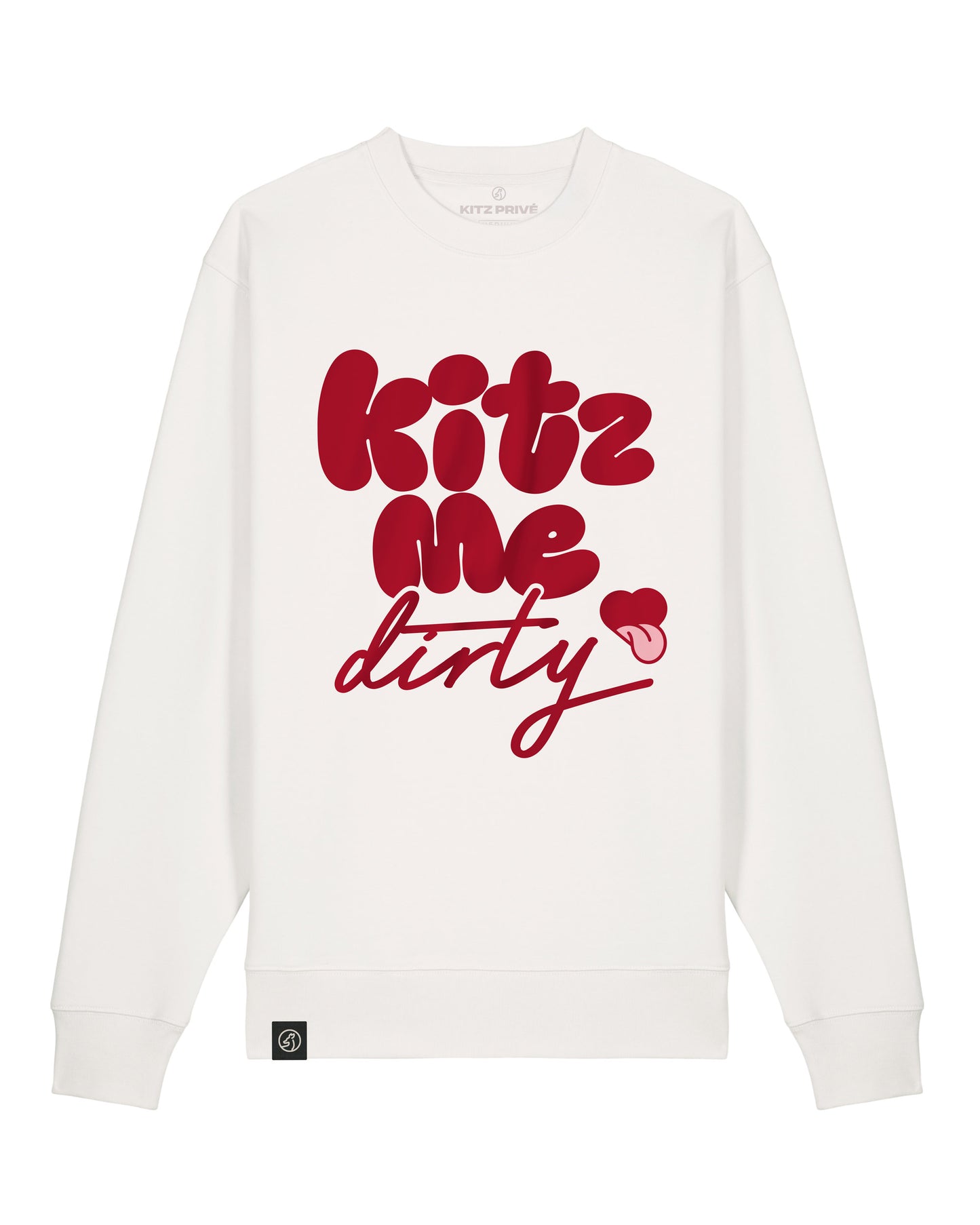 KITZ ME DIRTY Pullover Unisex - creme / red