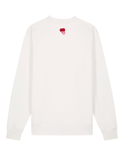 KITZ ME DIRTY Pullover Unisex - creme / red