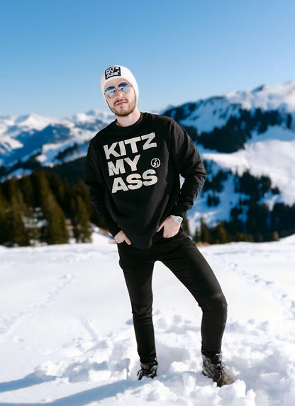 KITZ MY ASS Pullover Unisex – black / white