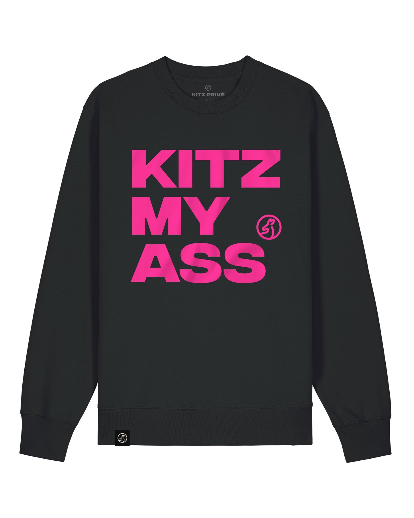 KITZ MY ASS Pullover Unisex – black / neon pink