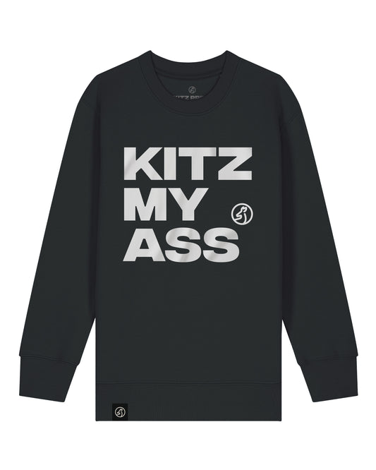 KITZ MY ASS Kids Pullover – black / white