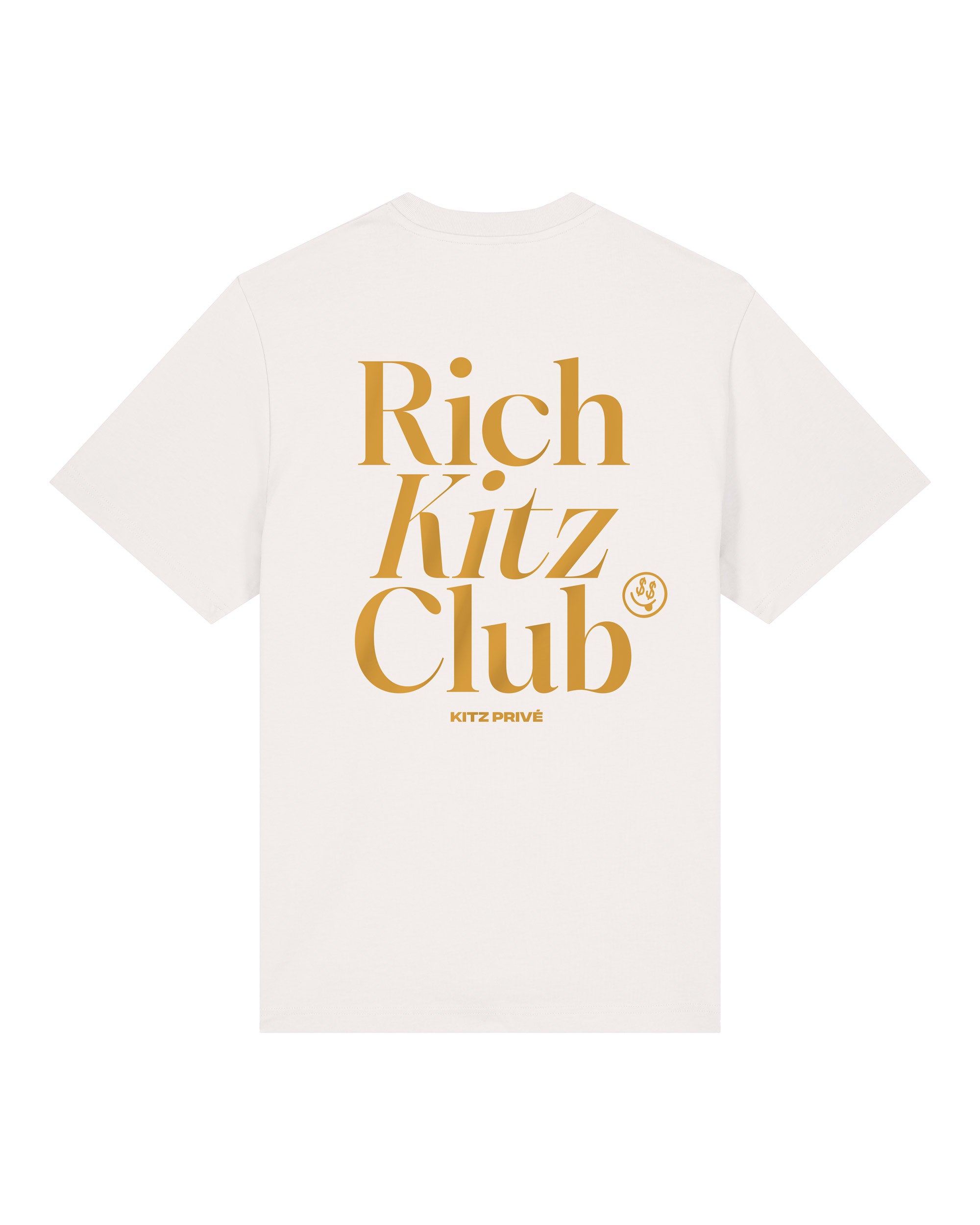 RICH KITZ CLUB Shirt Unisex – white / gold