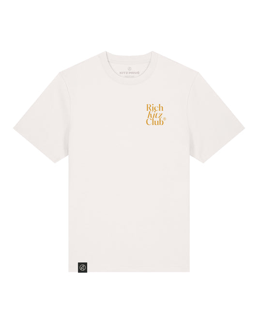 RICH KITZ CLUB Shirt Unisex – white / gold